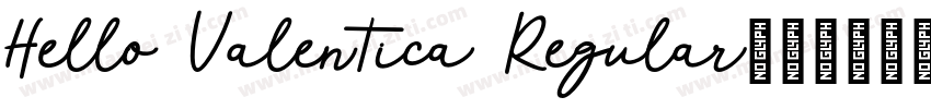 Hello Valentica Regular字体转换